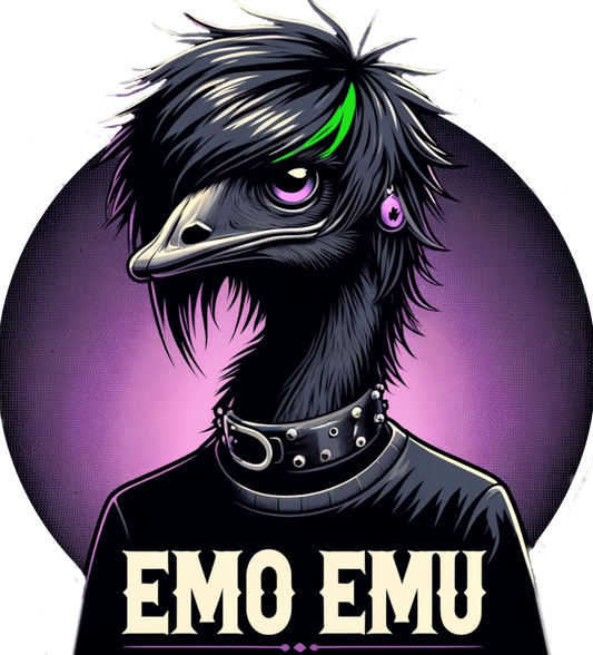 Emo Emu: Moody Feathers Tee