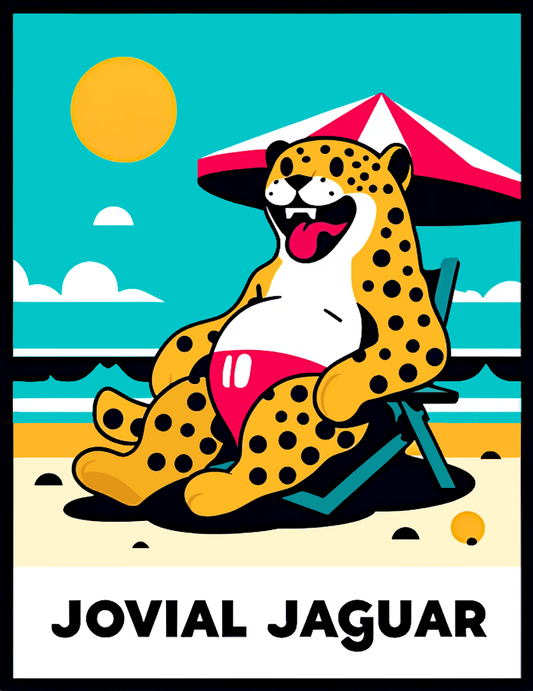 Jovial Jaguar Beach Party Tee