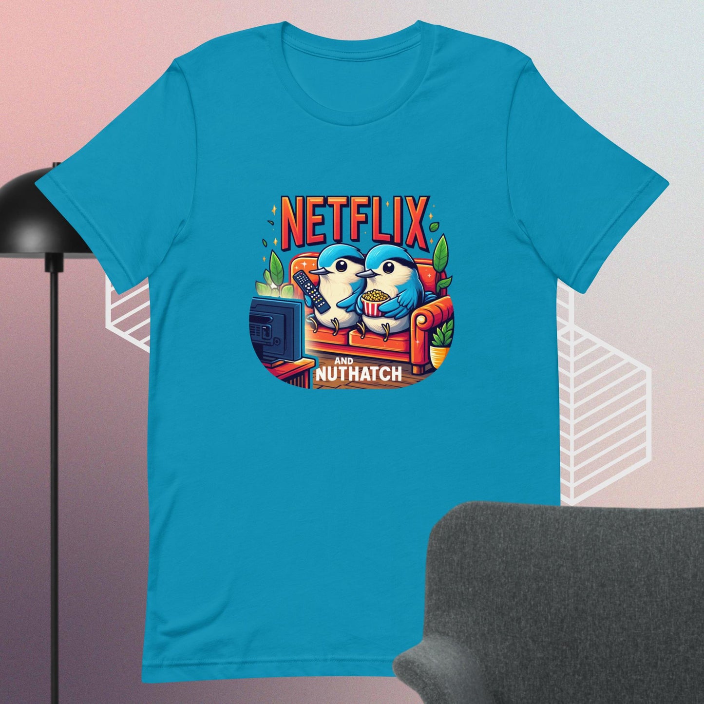 Netflix and Nuthatch: Movie Night Magic Tee